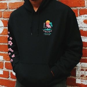 Riot society flamingo blossom hoodie